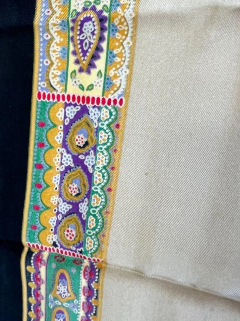 Dior Silk Scarf Multicolor Vintage